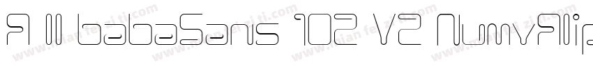 A ll babaSans 102 V2 Num_Alipay字体转换